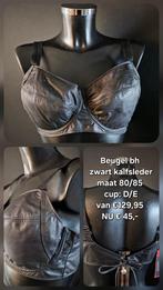 Nieuwe beugel bh van echt leder!! Kinky.Fetish.BDSM.Bondage, Ophalen of Verzenden, Zwart, BH
