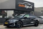 Audi A3 Limousine 30 TFSI AUT7 S-LINE EDITION 94D.KM! SPORT-, Auto's, Audi, Gebruikt, Zwart, Hybride Elektrisch/Benzine, 3 cilinders