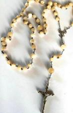 Antieke parelmoer zilveren rozenkrans, Verzamelen, Verzenden, Gebruikt, Sieraad, Christendom | Katholiek