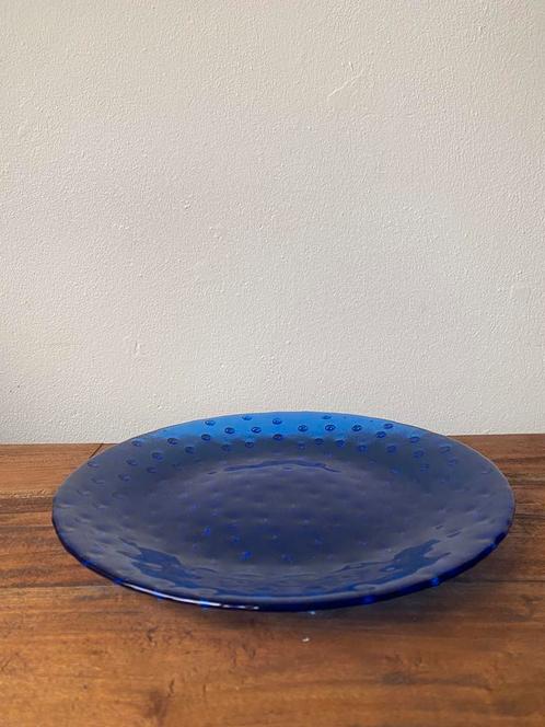 Vintage glazen serveerbord – Stijl van Jan Sylwester Drost, Antiek en Kunst, Antiek | Schalen, Ophalen of Verzenden