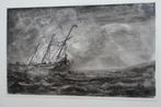 Schilderwerkje Hendrik Lek 15.5 x 10 cm., Ophalen of Verzenden