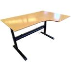 Gebruikt Elektrisch Zit Sta Hoekbureau Zwart Beuken 160 x 11, Ophalen of Verzenden, Elektrisch, Gebruikt, Stabureau