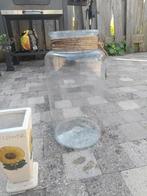 Glazen pot, Tuin en Terras, Bloempotten, Ophalen, Overige materialen, Rond, Zo goed als nieuw