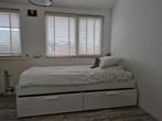 1 persoons Ikea bed met lade., Ophalen, 90 cm, Eenpersoons, Wit