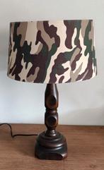 Camouflage tafellamp, Ophalen of Verzenden, Zo goed als nieuw, Minder dan 50 cm