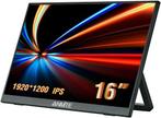Anmite 16 inch portable IPS-monitor (1920x1200) - NIEUW!, Nieuw, Full HD, Ophalen of Verzenden, LED