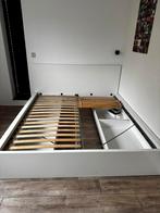 Ikea malm bed, Huis en Inrichting, Slaapkamer | Bedden, Ophalen, Gebruikt, Wit, Tweepersoons