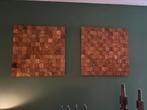 Houten wandpanelen uit Indonesië, Ophalen, Zo goed als nieuw, Minder dan 50 cm, Schilderij