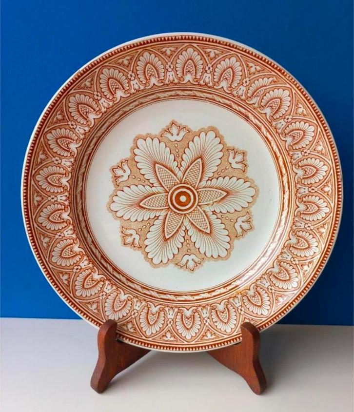 Dinerbord Decor Tancrede (2x)/Petrus Regout Maastricht, Huis en Inrichting, Keuken | Servies, Gebruikt, Bord(en), Overige stijlen