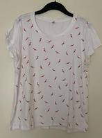 HEMA tshirt vogel maat XL, Wit, Maat 46/48 (XL) of groter, Ophalen of Verzenden, Korte mouw