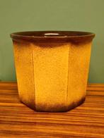 Grote Vintage West Germany Bloempot Keramiek Plantenbak, Rond, Ophalen of Verzenden, Zo goed als nieuw, Minder dan 25 cm