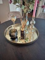 Dienblad tray 45 cm luxe uitstraling, Ophalen of Verzenden, Zo goed als nieuw, Rond, Metaal