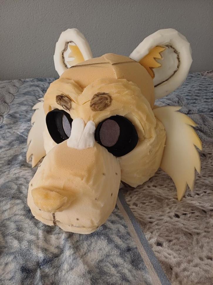 Fursuit foam headbase, Hobby en Vrije tijd, Kostuums, Theaterbenodigdheden en LARP, Zo goed als nieuw, Overige typen, Ophalen of Verzenden