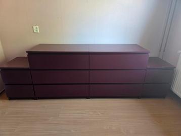 malm ikea 3 ladenkast 2 stuks - afbeelding 8