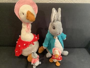 Peter Rabbit Moeder Gans Gehaakte set beschikbaar voor biedingen