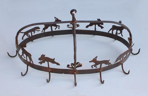 Decoratieve WILDKROON / PANNENREK- met wildmotief, Antiek en Kunst, Curiosa en Brocante, Ophalen of Verzenden