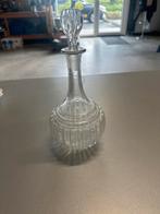 Antieke Glazen Karaf met Stop - Geslepen Design Glass, Antiek en Kunst, Antiek | Glas en Kristal, Ophalen of Verzenden
