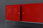 1 of 2 Ikea PS Lockerkastje(s) van staal met rode poederlak, Huis en Inrichting, Kasten | Lockerkasten, Ophalen, Gebruikt, Modern