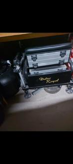 Vis tent.koffer hengel.parasol..., Hobby en Vrije tijd, Overige Hobby en Vrije tijd, Ophalen, Gebruikt