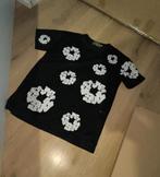 Mooie Denim Tears T-shirt, Kleding | Heren, T-shirts, Maat 48/50 (M), Zwart, Ophalen of Verzenden, Zo goed als nieuw