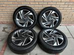 16 inch ORG hundai i20 velgen met zomerbanden 4x100, Ophalen, 16 inch, Banden en Velgen, 195 mm