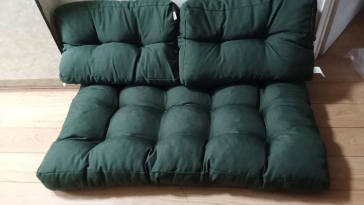 Complete set pallet kussens, Tuin en Terras, Tuinmeubel-accessoires, Zo goed als nieuw, Ophalen