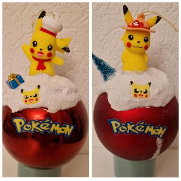 Verschillende kerstballen met POKÉMON PIKACHU    beschikbaar voor biedingen