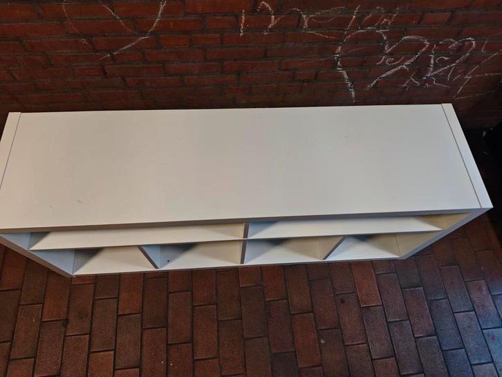 Witte open kast met vakken ophalen in Den Haag, Huis en Inrichting, Kasten | Boekenkasten, Gebruikt, 100 tot 150 cm, Minder dan 100 cm