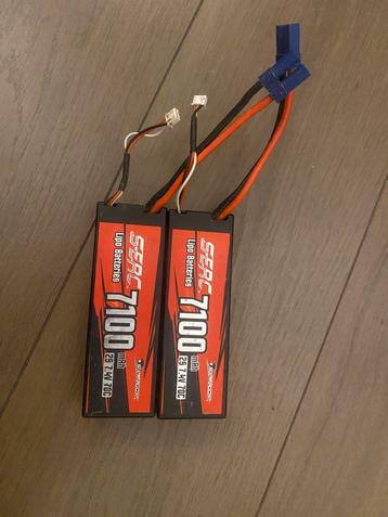 2x SERC 7100mAh 2S LiPo Batterijen beschikbaar voor biedingen