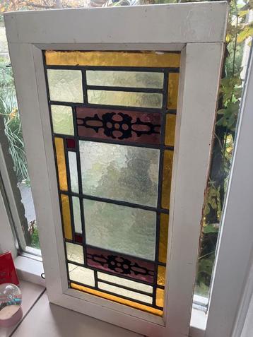 Oud Glas in Lood Raam beschikbaar voor biedingen