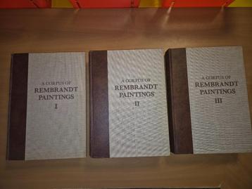 A corpus of Rembrandt paintings deel 1,2 en 3. beschikbaar voor biedingen