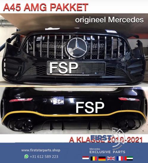 W177 A KLASSE 2022 A45 S AMG PAKKET Origineel Mercedes ZWART, Auto-onderdelen, Carrosserie en Plaatwerk, Bumper, Mercedes-Benz