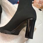 Alexander McQueen nieuwe neopreen laarzen zwart 38 nr 47086, ., Zwart, Lage of Enkellaarzen, Alexander mcqueen