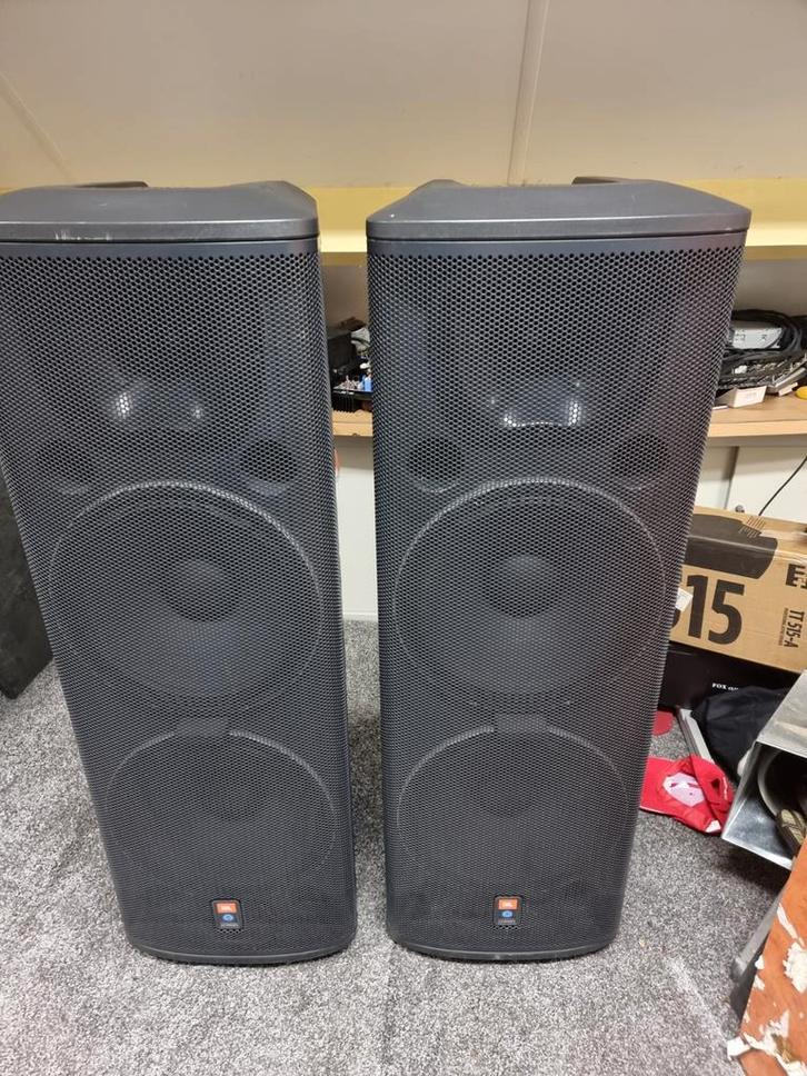 2x JBL PRX525  met Crown versterkers, Muziek en Instrumenten, Versterkers | Keyboard, Monitor en PA, Zo goed als nieuw, 1000 watt of meer