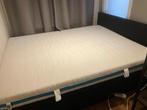 Boxspring 160x200, Huis en Inrichting, Ophalen, Zwart, Tweepersoons, Zo goed als nieuw