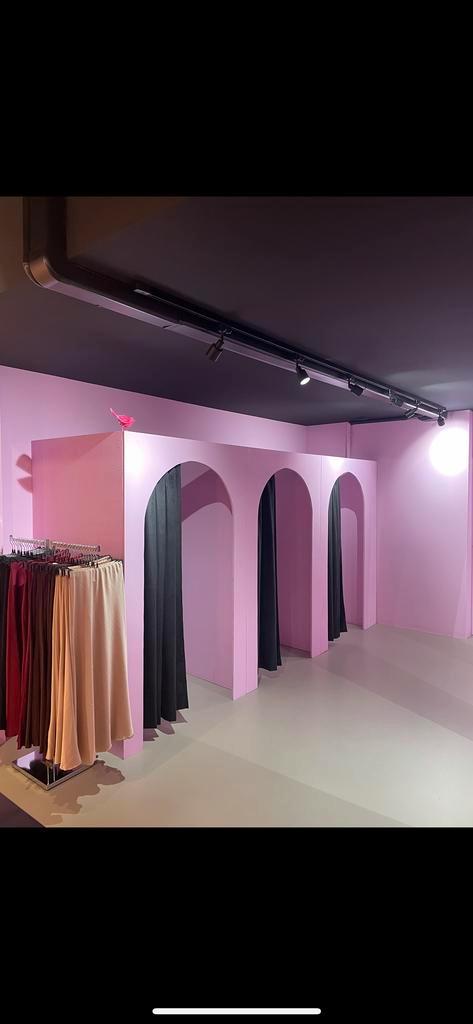 3 Zelfgemaakte Paskamers met Gordijnen, Huis en Inrichting, Woonaccessoires | Spiegels, Ophalen