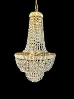 Prachtige Cristalstrass kroonluchter, Ophalen of Verzenden, Zo goed als nieuw, Glas, Design vintage hollywood regency
