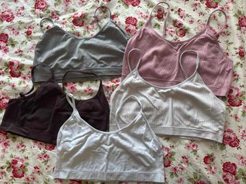 5 tops Primark size 2XL - No pads included - roze wit grijs beschikbaar voor biedingen