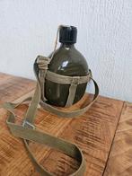 Vintage Aluminium Legerveldfles met Canvas Harnas, Ophalen of Verzenden, Overige soorten, Overige gebieden, Overige typen