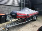 Prachtige rood/zwarte Vortex 470.  6 persoons. Afdekzeil., Watersport en Boten, Aluminium, Zo goed als nieuw, Minder dan 70 pk