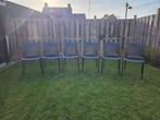 Glad lederen eetkamerstoelen 6 stuks, Ophalen, Gebruikt, Bruin, Vijf, Zes of meer stoelen