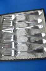 Zilveren gebaks vorkjes in doosje, Antiek en Kunst, Antiek | Goud en Zilver, Verzenden, Zilver