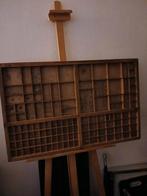 Oude houten letterbak, Antiek en Kunst, Ophalen of Verzenden