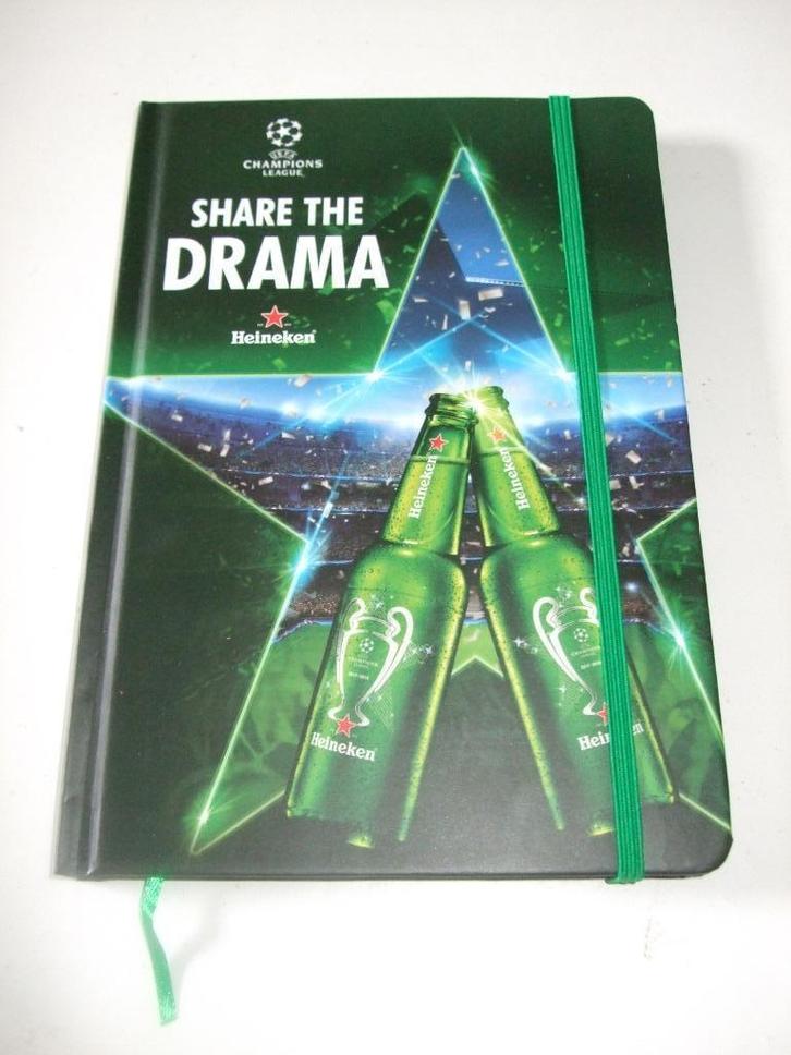 Heineken notitieboek (nr.1), Verzamelen, Biermerken, Nieuw, Overige typen, Heineken, Ophalen of Verzenden