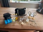 Medela dubbele borstkolf freestyle flex met toebehoren, Ophalen of Verzenden, Zo goed als nieuw, Borstkolf