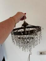 Twee Kristallen Kroonluchters, Huis en Inrichting, Lampen | Kroonluchters, Ophalen, Gebruikt, Glas