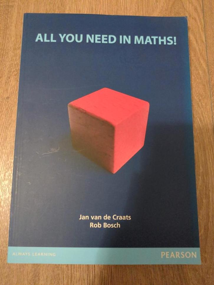 Jan van de Craats - All you need in maths!, Boeken, Schoolboeken, Zo goed als nieuw, Engels, Overige niveaus, Ophalen of Verzenden