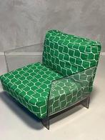 Kartell Pop fauteuil Piero Lissoni design lounge stoel groen, Stof, Gebruikt, Kartell, 75 tot 100 cm