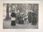C. B. d`Entrayques: Ein Duett, gravure 1895, 32x23cm., mooi!, Antiek en Kunst, Kunst | Etsen en Gravures, Ophalen of Verzenden