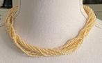 Ivoor kleurige vintage ketting, 53 cm (qwe) 15., Sieraden, Tassen en Uiterlijk, Kettingen, Ophalen of Verzenden, Zo goed als nieuw